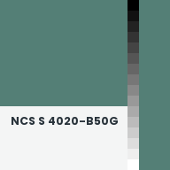 Color chip: NCS S 4020-B50G