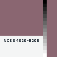 Color chip: NCS S 4020-R20B
