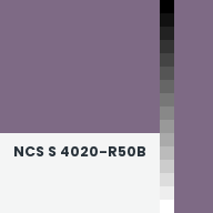 Color chip: NCS S 4020-R50B