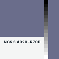 Color chip: NCS S 4020-R70B