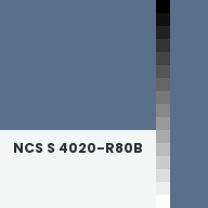Color chip: NCS S 4020-R80B