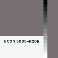 Color chip: NCS S 5005-R20B