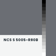 Color chip: NCS S 5005-R80B