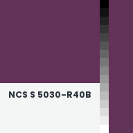 Color chip: NCS S 5030-R40B
