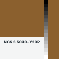 Color chip: NCS S 5030-Y20R