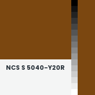 Color chip: NCS S 5040-Y20R