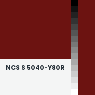 Color chip: NCS S 5040-Y80R