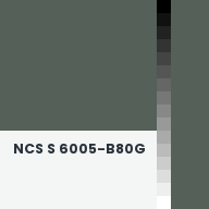 Color chip: NCS S 6005-B80G