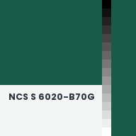 Color chip: NCS S 6020-B70G