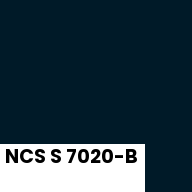 Color chip: NCS S 7020-B