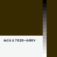 Color chip: NCS S 7020-G90Y