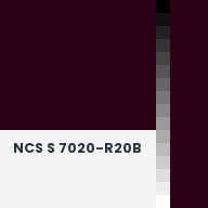 Color chip: NCS S 7020-R20B