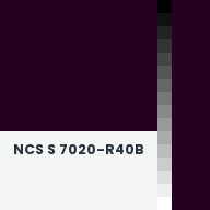 Color chip: NCS S 7020-R40B