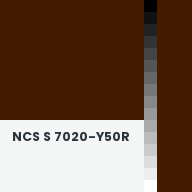 Color chip: NCS S 7020-Y50R