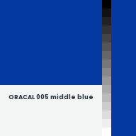 Color chip: ORACAL 005 middle blue