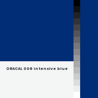 Color chip: ORACAL 006 intensive blue