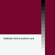 Color chip: ORACAL 008 heather red