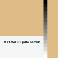 Color chip: ORACAL 011 pale brown
