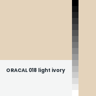 Color chip: ORACAL 018 light ivory