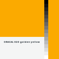 Color chip: ORACAL 020 golden yellow
