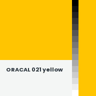 Color chip: ORACAL 021 yellow