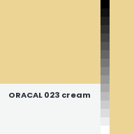 Color chip: ORACAL 023 cream