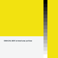 Color chip: ORACAL 025 brimstone yellow