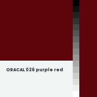 Color chip: ORACAL 026 purple red