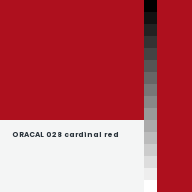 Color chip: ORACAL 028 cardinal red