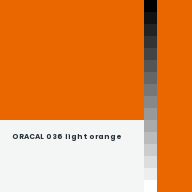 Color chip: ORACAL 036 light orange