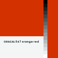Color chip: ORACAL 047 orange red