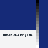Color chip: ORACAL 049 king blue