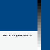 Color chip: ORACAL 051 gentian blue