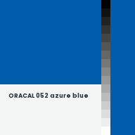 Color chip: ORACAL 052 azure blue