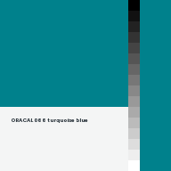 Color chip: ORACAL 066 turquoise blue