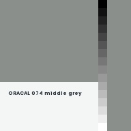 Color chip: ORACAL 074 middle grey