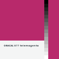 Color chip: ORACAL 077 telemagenta