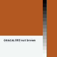 Color chip: ORACAL 083 nut brown