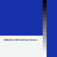 Color chip: ORACAL 086 brilliant blue