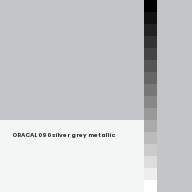Color chip: ORACAL 090 silver grey metallic