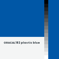 Color chip: ORACAL 182 plastic blue