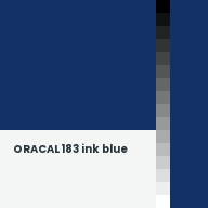 Color chip: ORACAL 183 ink blue