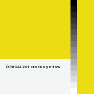 Color chip: ORACAL 201 crocus yellow
