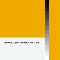 Color chip: ORACAL 204 melon yellow