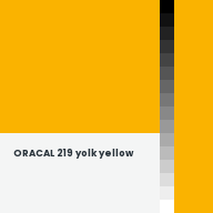 Color chip: ORACAL 219 yolk yellow