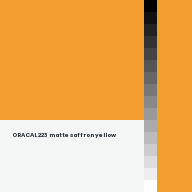 Color chip: ORACAL 223 matte saffron yellow