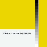 Color chip: ORACAL 235 canary yellow