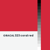 Color chip: ORACAL 323 coral red
