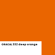 Color chip: ORACAL 332 deep orange