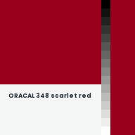 Color chip: ORACAL 348 scarlet red